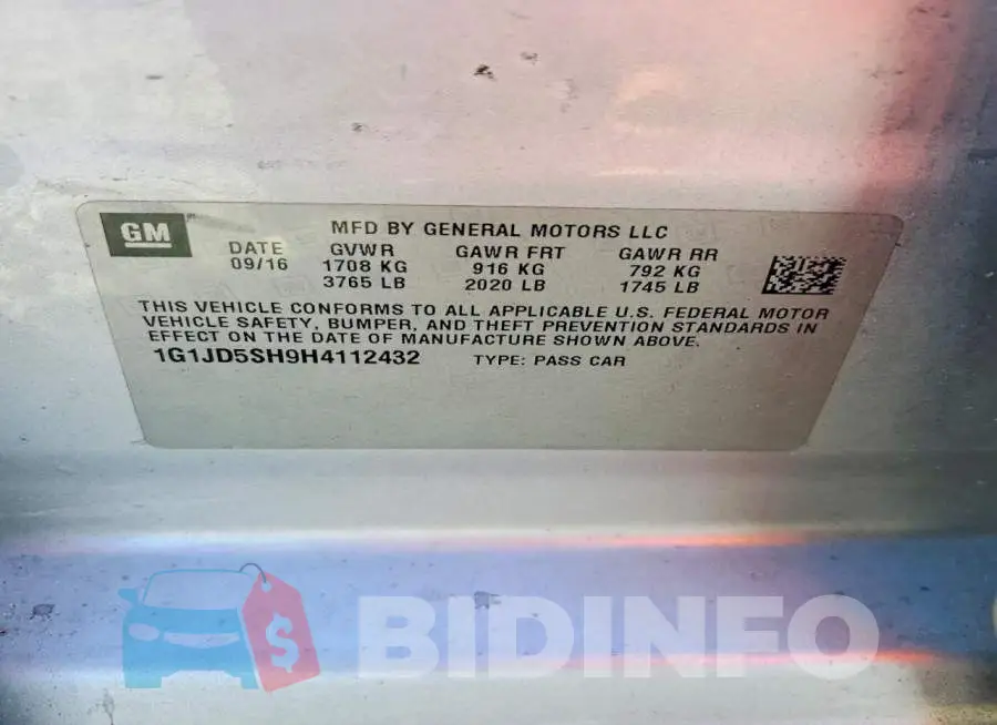 1G1JD5SH9H4112432 Photo# 12