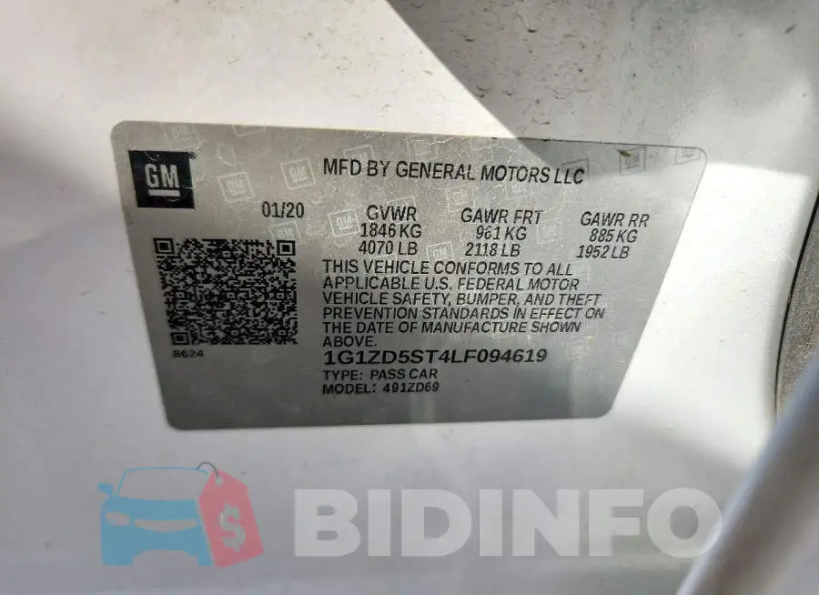 1G1ZD5ST4LF094619 Photo# 12