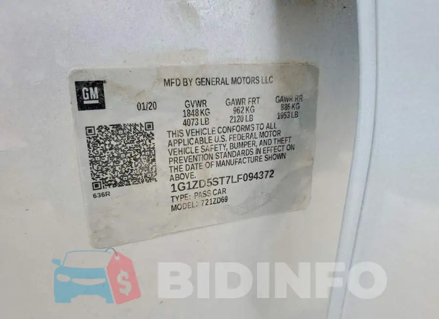 1G1ZD5ST7LF094372 Photo# 12