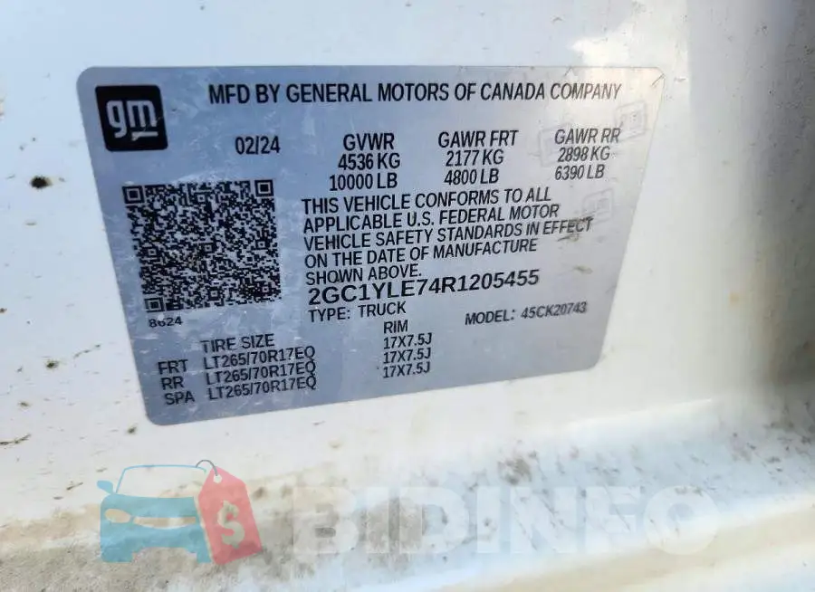 2GC1YLE74R1205455 Photo# 13