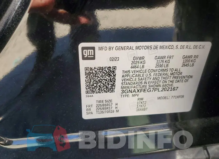 3GNAXFEG7PL202167 Photo# 13