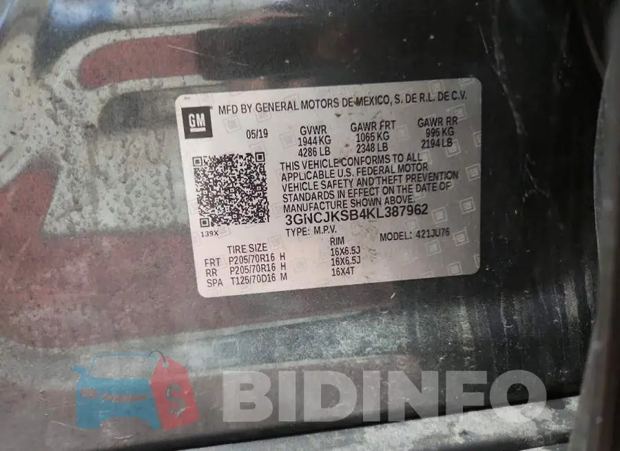 3GNCJKSB4KL387962 Photo# 12