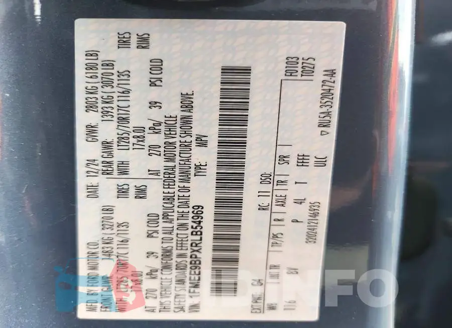 1FMEE9BPXRLB54969 Photo# 13