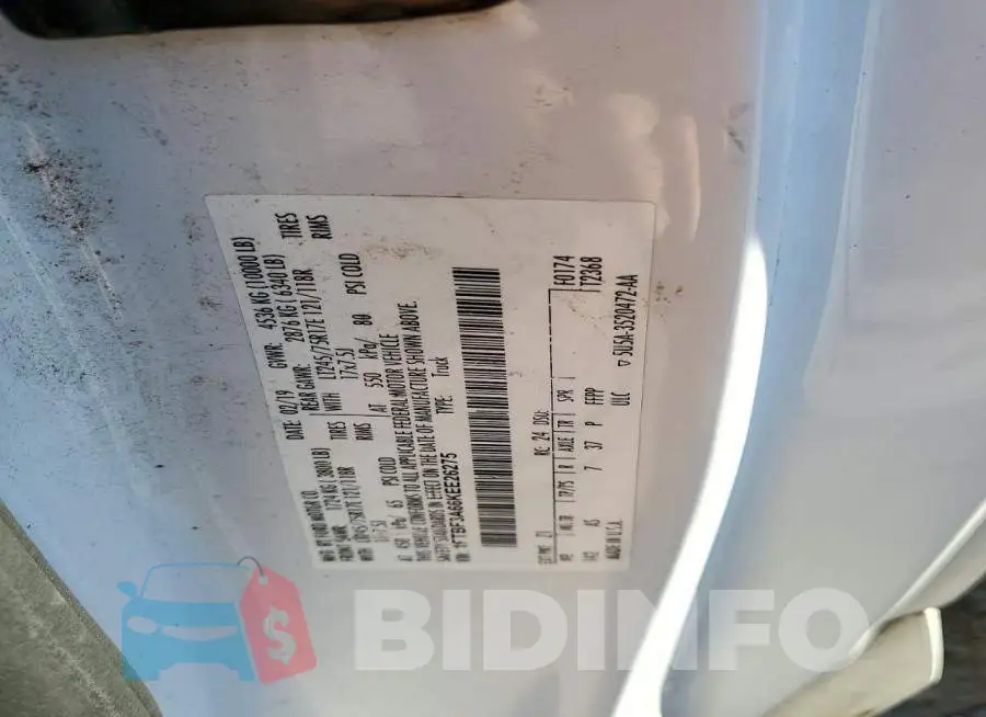 1FTBF3A66KEE26275 Photo# 12