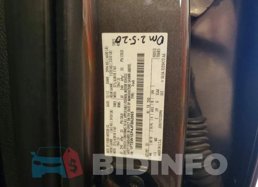 1FTEW1EP4JFB62065 Photo# 12