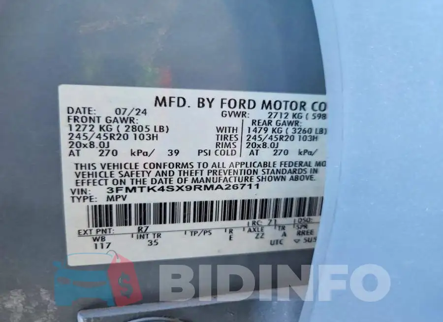 3FMTK4SX9RMA26711 Photo# 13