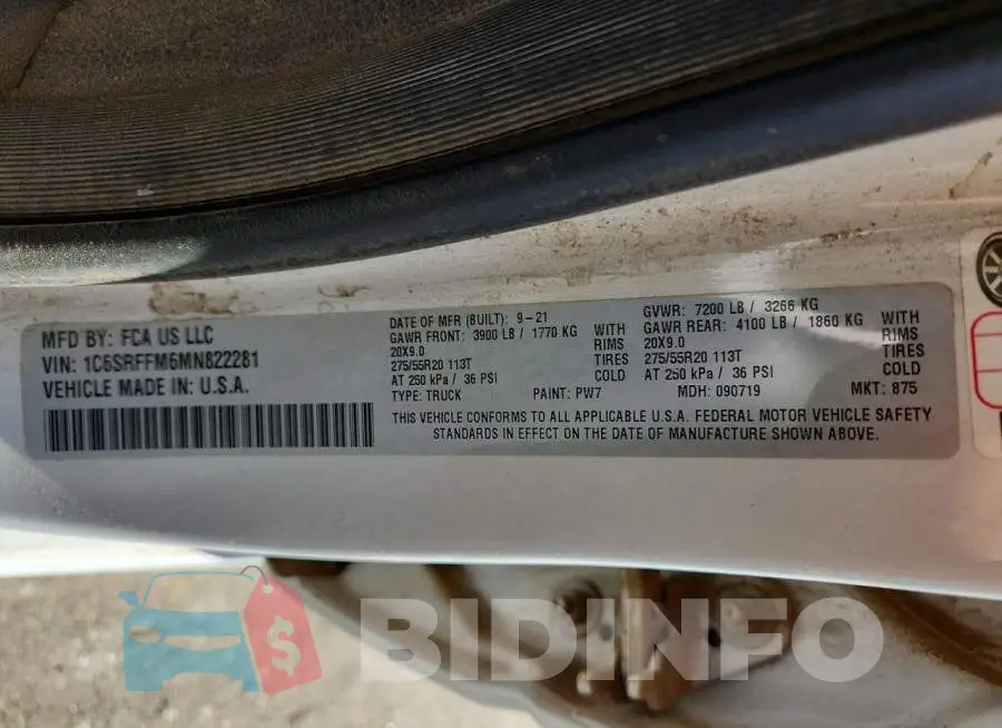 1C6SRFFM6MN822281 Photo# 12