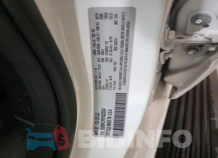 1C6SRFJP9TN323524 Photo# 12