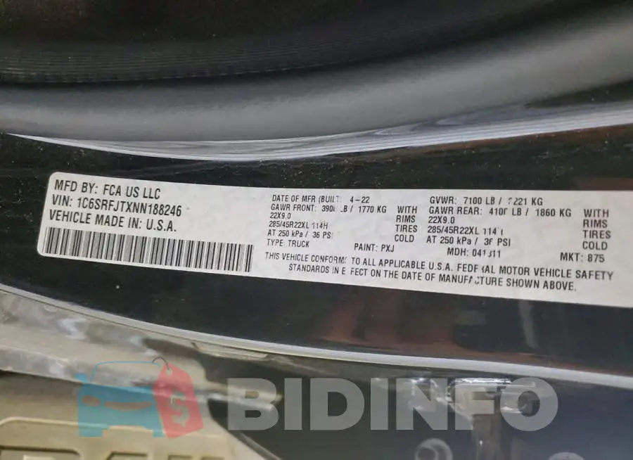 1C6SRFJTXNN188246 Photo# 12