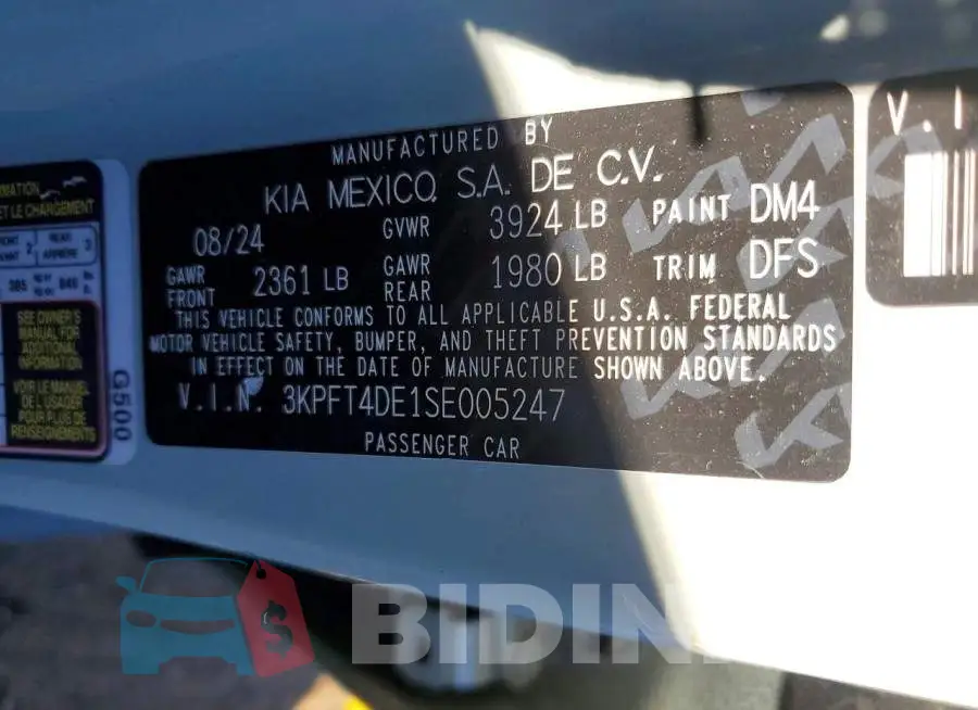 3KPFT4DE1SE005247 Photo# 12