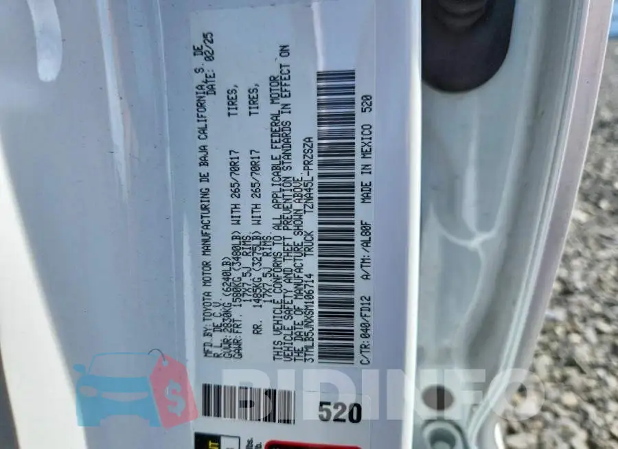 3TMLB5JNXSM106714 Photo# 12
