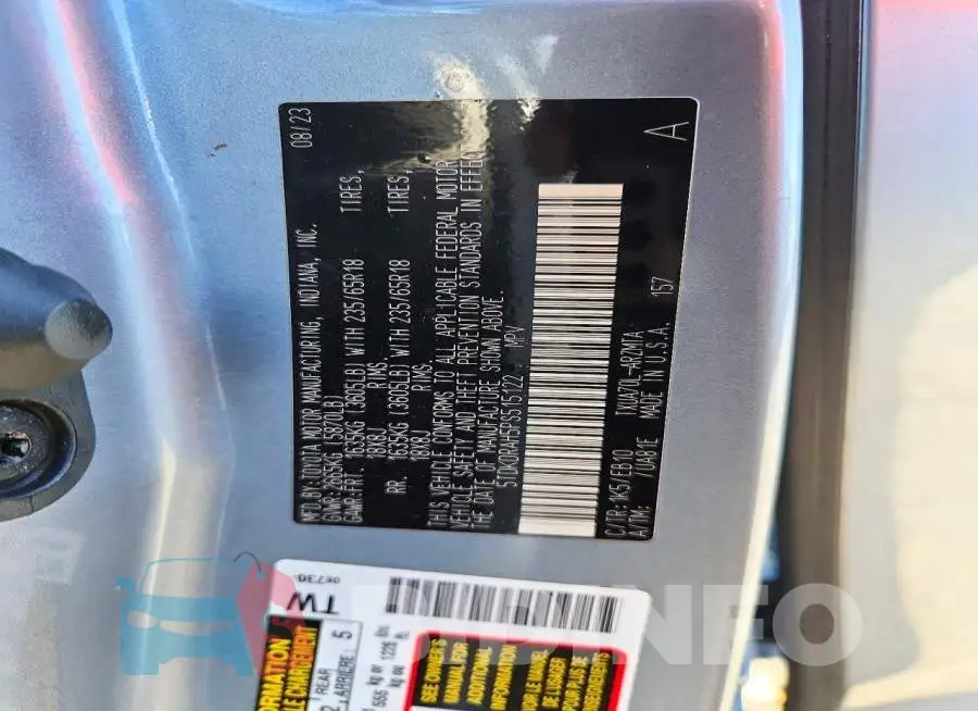 5TDKDRAH5PS515122 Photo# 12