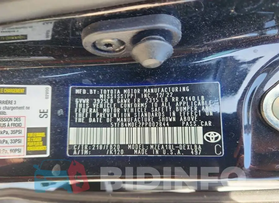 5YFB4MDE2PP002844 Photo# 12