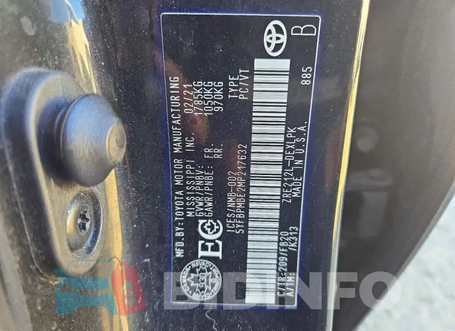 5YFBPMBE2MP217632 Photo# 13