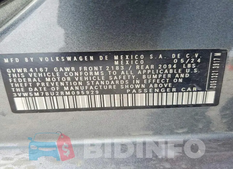 3VW5M7BU2RM095929 Photo# 13
