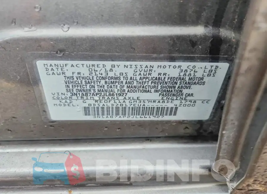 3N1AB7AP2JL661927 Photo# 12