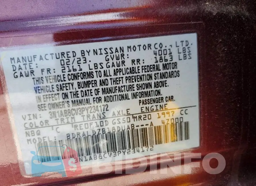 3N1AB8CV3PY234172 Photo# 12