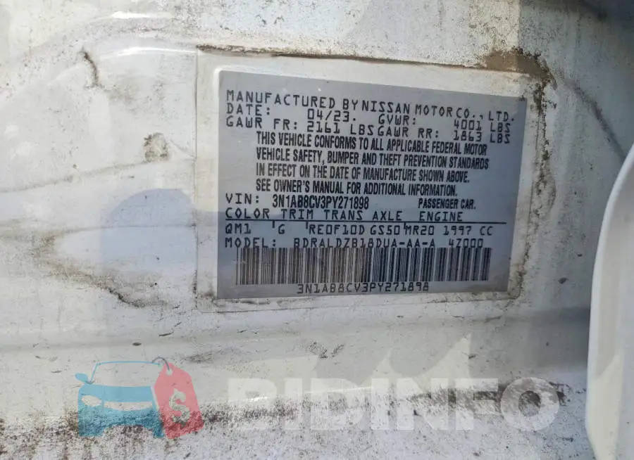 3N1AB8CV3PY271898 Photo# 12