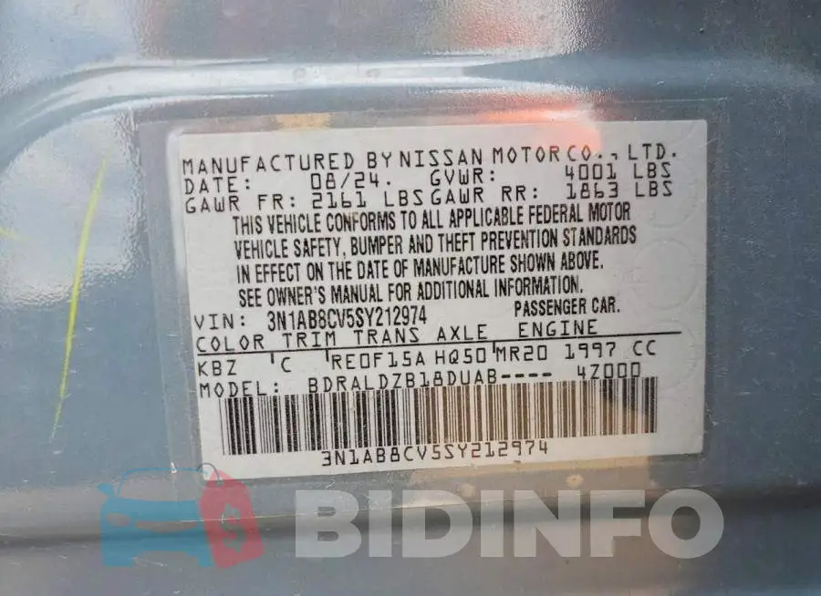 3N1AB8CV5SY212974 Photo# 13