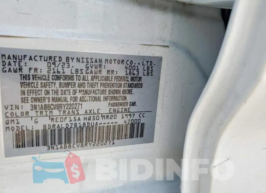 3N1AB8CV8RY220271 Photo# 12