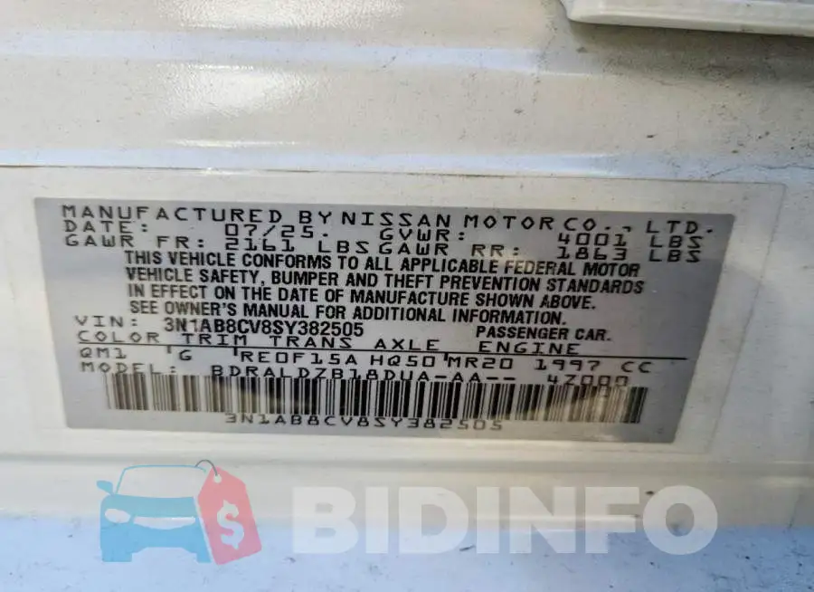 3N1AB8CV8SY382505 Photo# 12
