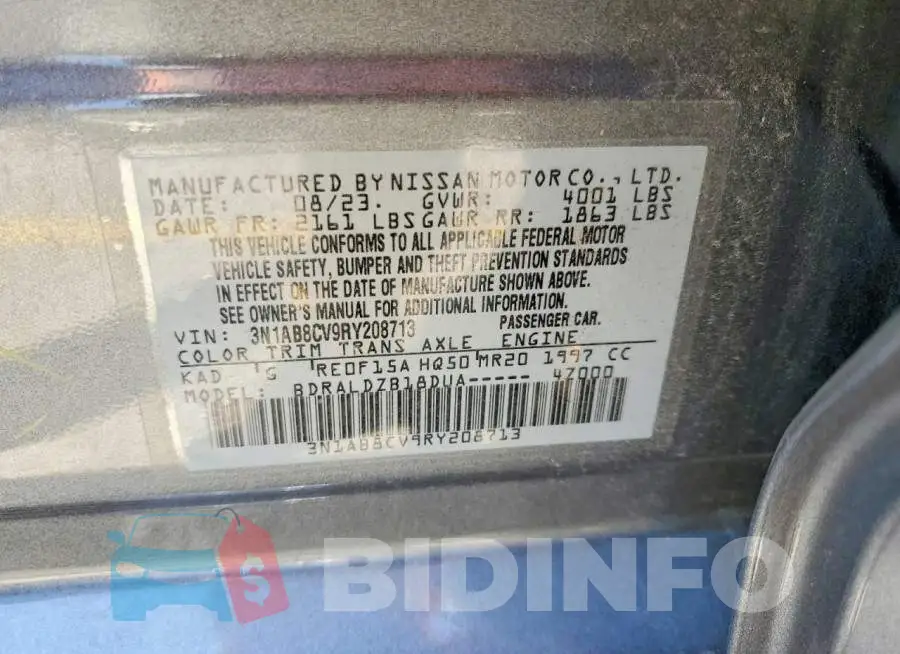 3N1AB8CV9RY208713 Photo# 12