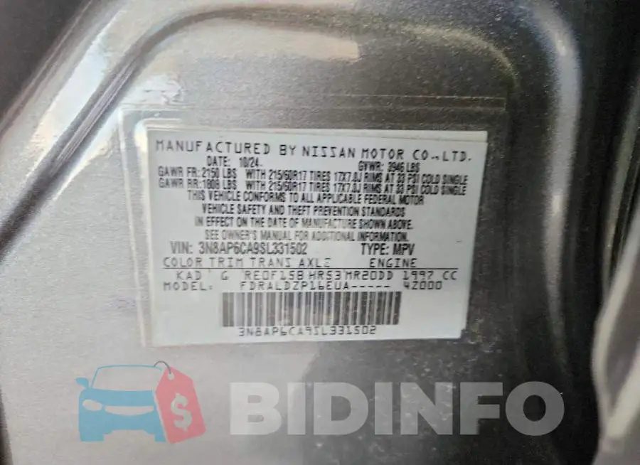 3N8AP6CA9SL331502 Photo# 13