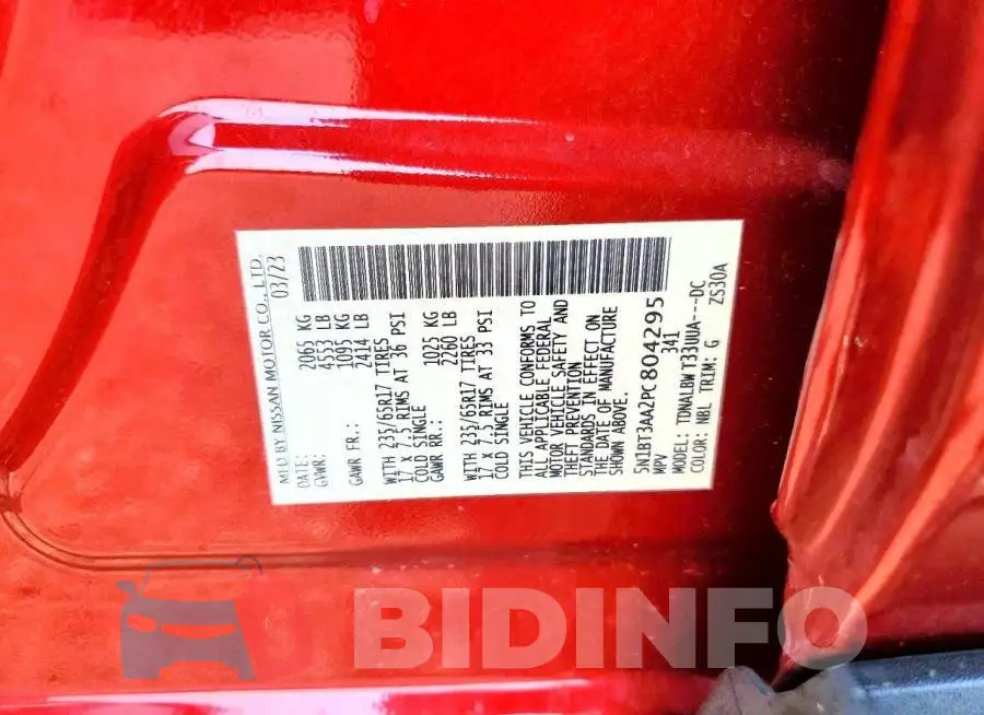 5N1BT3AA2PC804295 Photo# 14