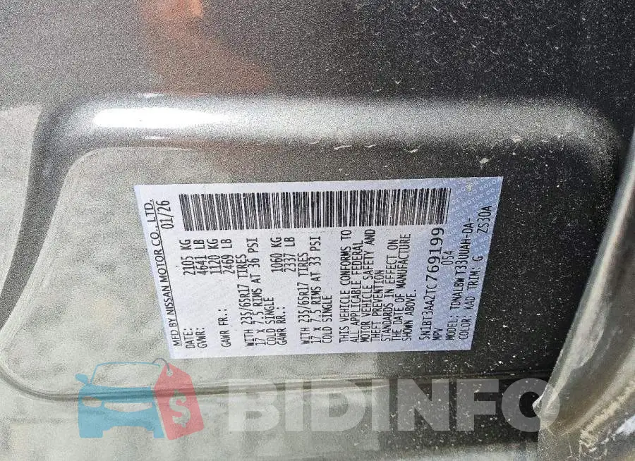 5N1BT3AA2TC769199 Photo# 13