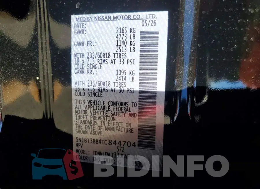 5N1BT3BB4TC844704 Photo# 14