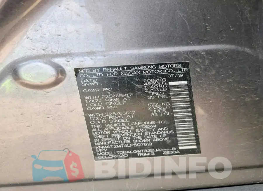 KNMAT2MT4LP507619 Photo# 14