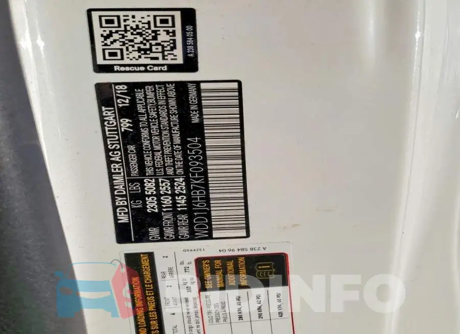 WDD1J6HB7KF093504 Photo# 13