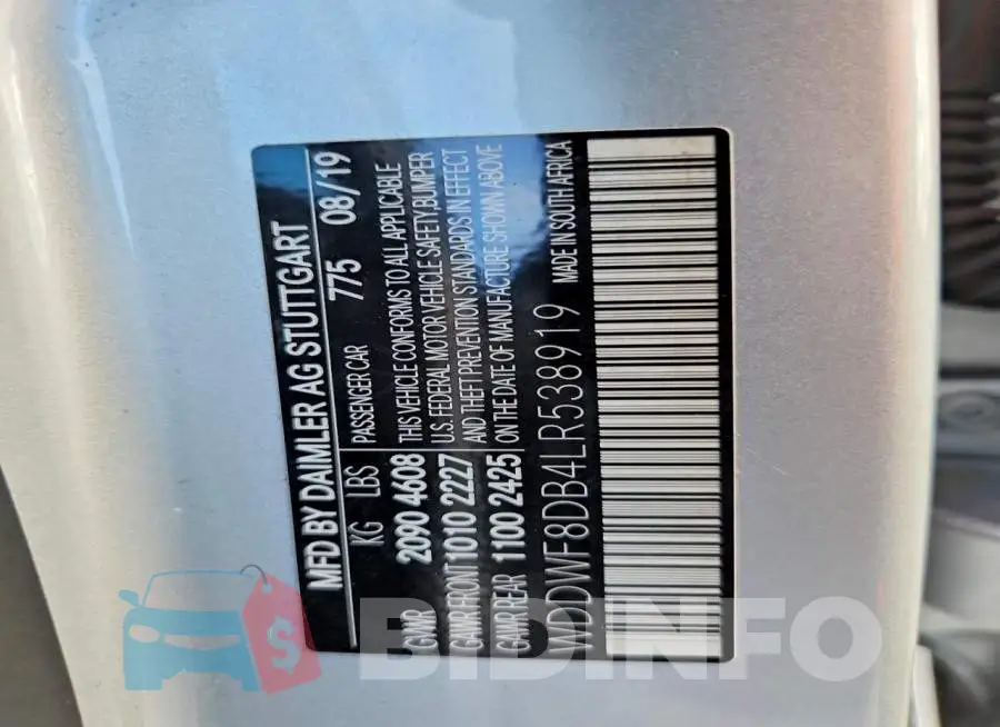 WDDWF8DB4LR538919 Photo# 13