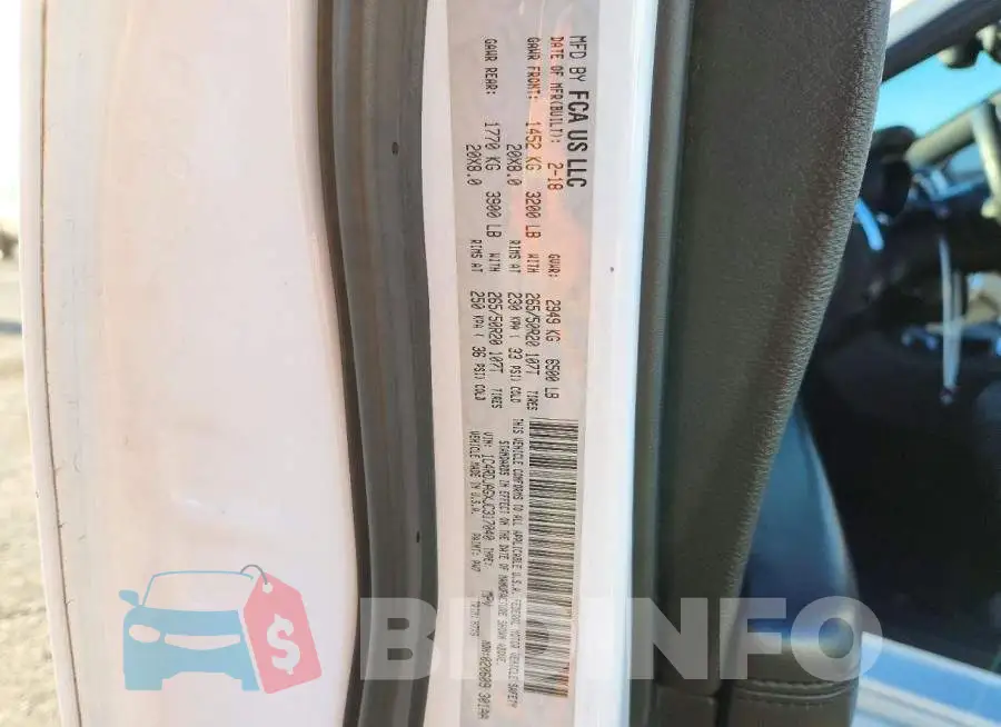 1C4RDJAGXJC317040 Photo# 13