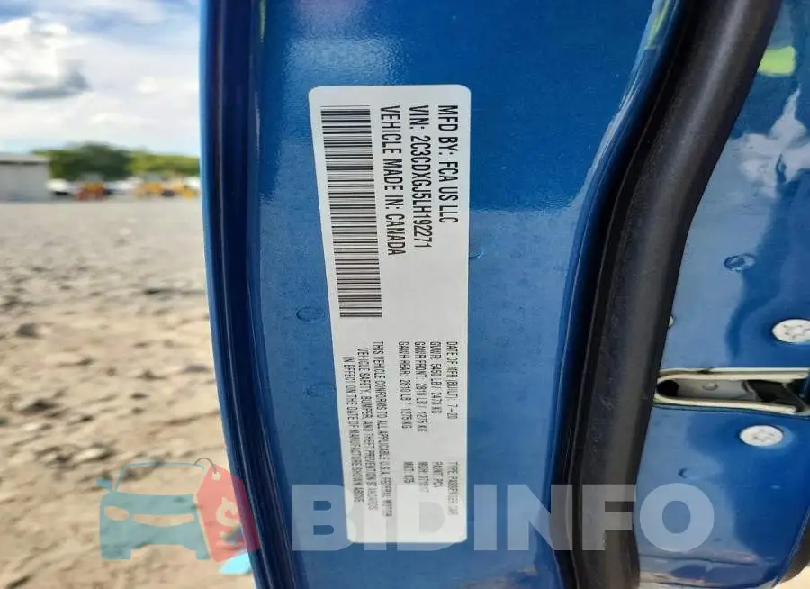 2C3CDXGJ5LH192271 Photo# 12