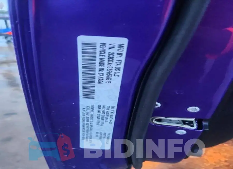 2C3CDXHG8PH576215 Photo# 13