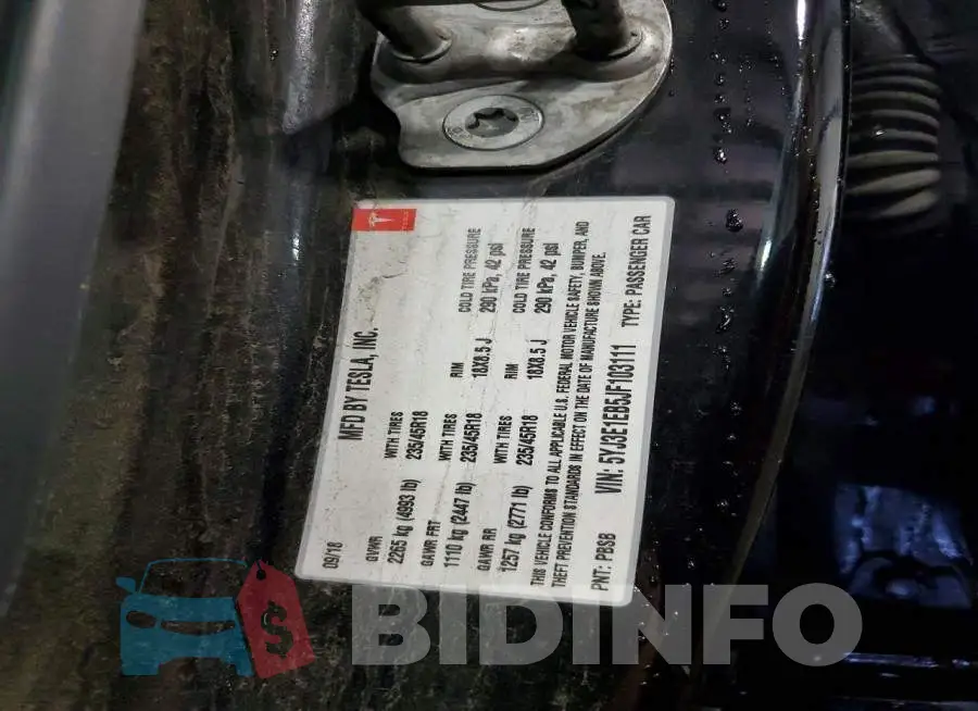 5YJ3E1EB5JF103111 Photo# 13