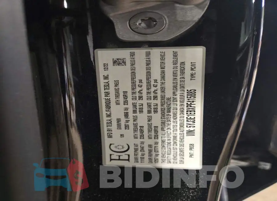 5YJ3E1EBXPF415885 Photo# 13
