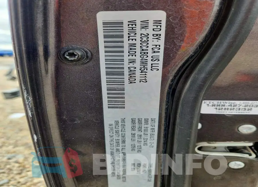 2C3CCABG4MH541112 Photo# 13