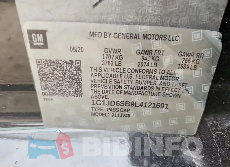 1G1JD6SB9L4121691 Photo# 12