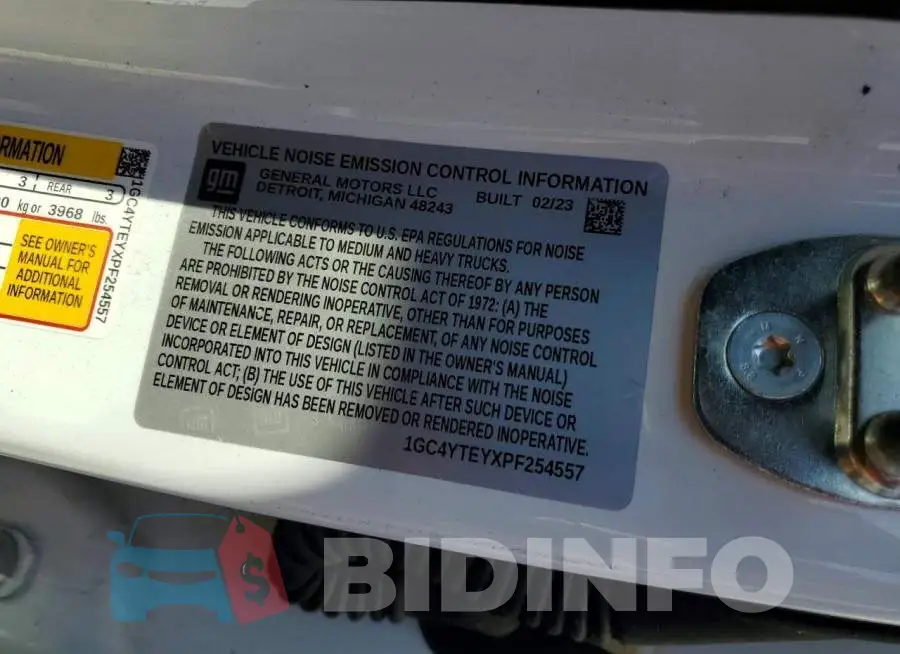 1GC4YTEYXPF254557 Photo# 13