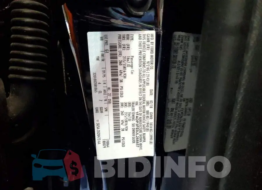 1FADP3FE0JL266657 Photo# 13