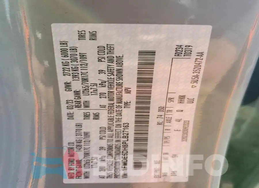 1FMDE5DH8PLB27163 Photo# 13