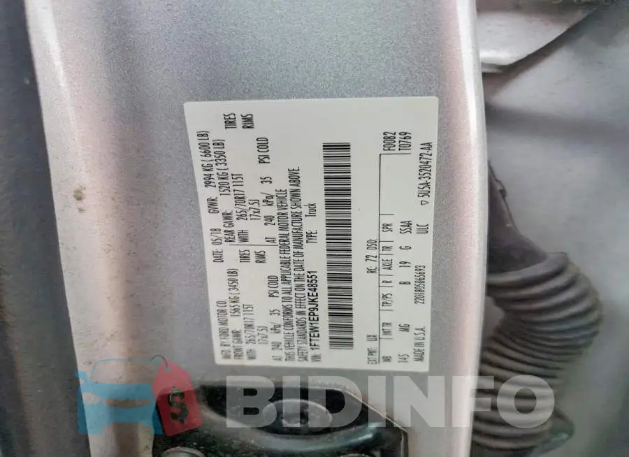 1FTEW1EP9JKE48551 Photo# 12