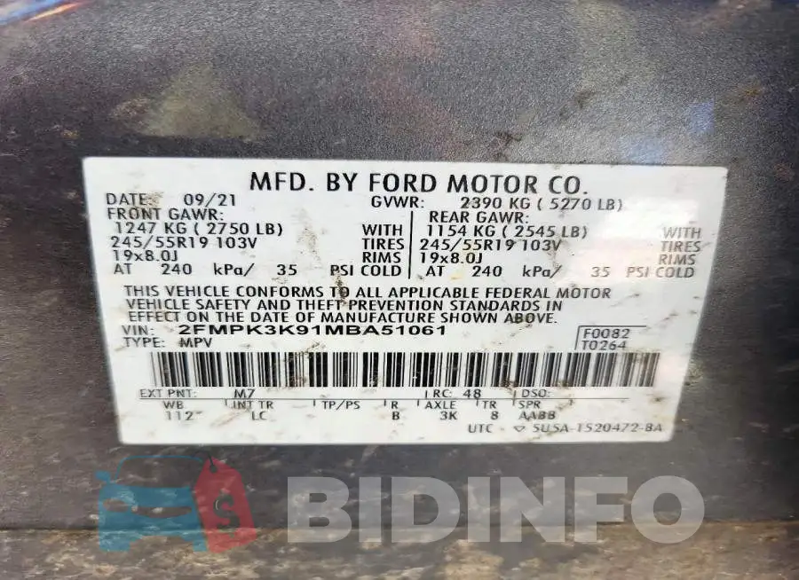 2FMPK3K91MBA51061 Photo# 13