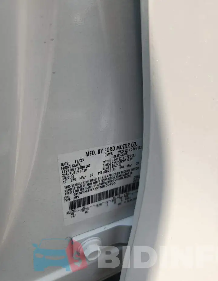 3FMTK3R7XPMB00795 Photo# 12
