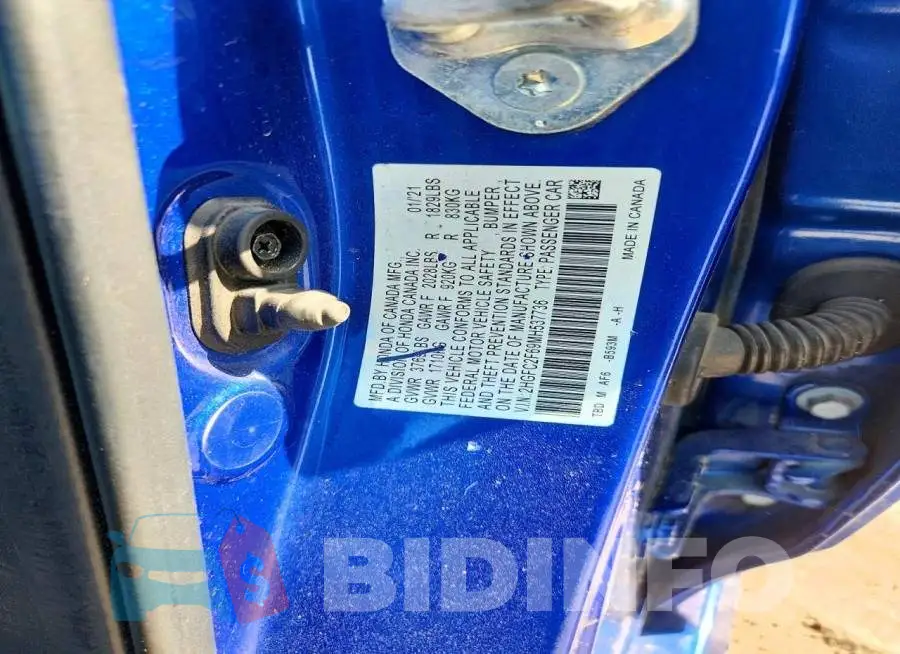 2HGFC2F69MH537736 Photo# 13