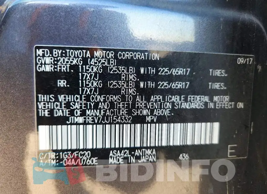 JTMWFREV7JJ154332 Photo# 13