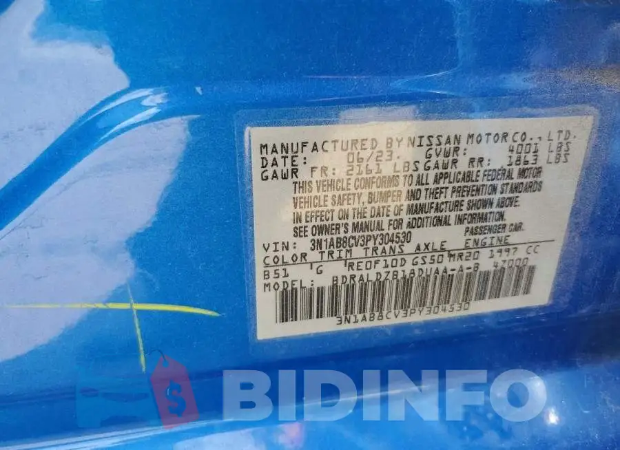 3N1AB8CV3PY304530 Photo# 12