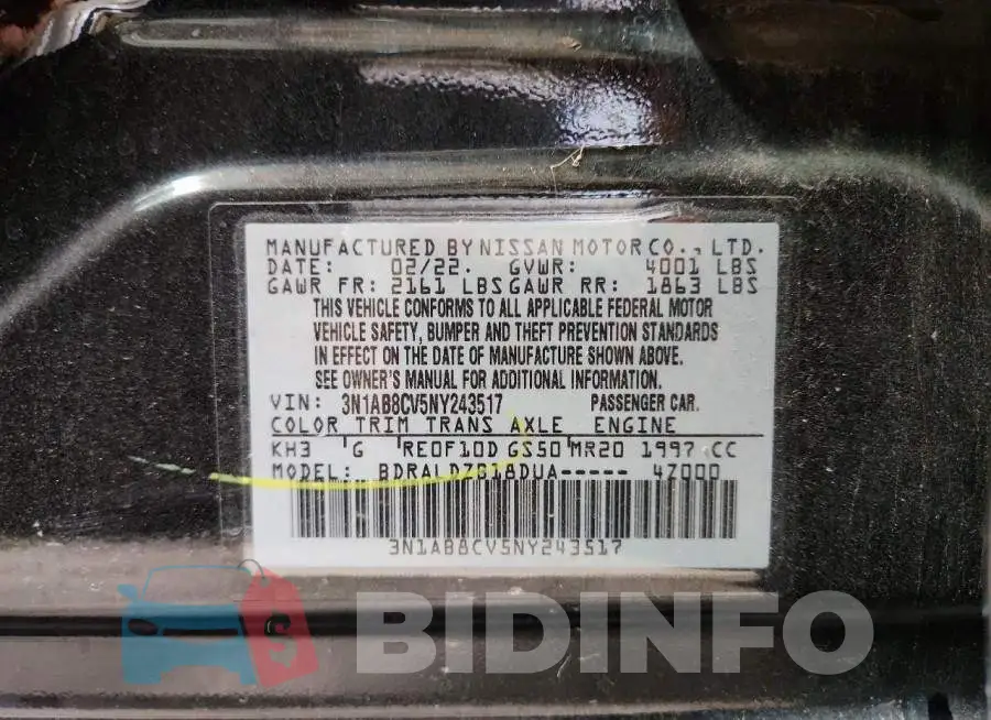3N1AB8CV5NY243517 Photo# 12